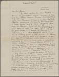 Redpath, [James], ALS to. Jan. 22, [1871]. 