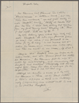 Redpath, [James], ALS to. Jan. 22, [1871]. 
