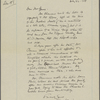 Rogers, H[enry] H[uttleston], ALS to. May 31, [1894].
