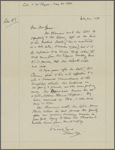 Rogers, H[enry] H[uttleston], ALS to. May 31, [1894].