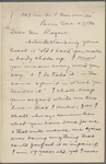Rogers, [Henry Huttleston], ALS to. Dec. 27, 1894.
