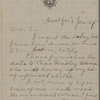 Simons, M[ichael] L[aird], ALS to. Jan. 27, [1873]. Previously Jan. 27, [n.y.].