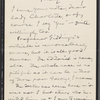 [Teller], Charlotte, ALS. [Apr. 20 & 21, 1906].