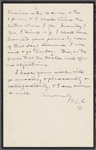 [Teller], Charlotte, ALS. [Apr. 20 & 21, 1906].