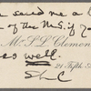 [Teller], Charlotte, ALS. Aug. 27, 1906.