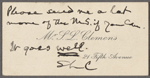 [Teller], Charlotte, ALS. Aug. 27, 1906.