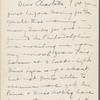 [Teller], Charlotte, ALS. [Oct. 1, 1906].