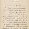 [Teller], Charlotte, ALS. Oct. 9, 1906.