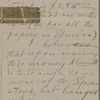 Underhill, C[harles] M., ALS to. Aug. 6, 1872.
