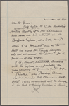 Underhill, C[harles] M., ALS to. Aug. 6, 1872.