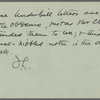 Underhill, C[harles] M., ALS to. Oct. 27, 1902.