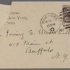 Underhill, [Irving S.], ALS to. Apr. 6, 1893
