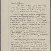 Underhill, [Irving S.], ALS to. Apr. 6, 1893