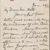 Watt, [Robert], ALS to. Jan. 26, 1875.
