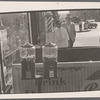 Outside barber shop, New York City