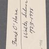 Frank O'Hara at Tiber Press