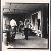 Willem De Kooning in his studio