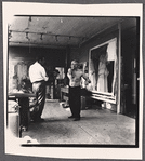 Willem De Kooning in his studio