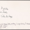 John Grillo, Wolf Kahn, Tibor De Nagy; Tibor de Nagy gallery