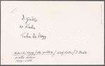 John Grillo, Wolf Kahn, Tibor De Nagy; Tibor de Nagy gallery