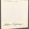 Allen Kaprow