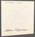 Allen Kaprow