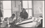 Joan Mitchell and Mike Goldberg at Tiber Press