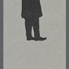 Silhouette of German poet Ludwig Uhland (1787-1862)