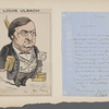 Louis Ulbach.  Letter written by Louis Ulbach