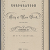 Manual of the Corporation of the City of New York, for the year 1851 by D.T. Valentine. 