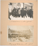 A street scene in Leningrad. The quay of Fontanka in Leningrad.