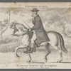 The celebrated Martin Van Butchell, riding his favorite poney in Hyde Park.