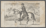 The celebrated Martin Van Butchell, riding his favorite poney in Hyde Park.