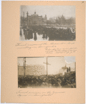 Funeral procession at the Aleksandro-Nevsky Monastery in Leningrad.]  Biuro foto i kino reportazha Skobelenskogo komiteta.  Nevskii pr. d. 88.[Funeral procession on the Znamenski Square in Leningrad.]