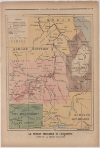 La mission Marchand et l'Angleterre: carte de la region explorée