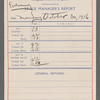 Stage manager's reports for The Big Show