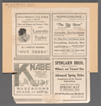 Clippings related to Annette Kellerman and the aquatic spectacle in The Big Show