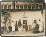 L. to R.: William E. Holden, Catherine Calhoun Doucet, Brigham Royce, Caroll McComas, Lois Shore, Louise Closser Hale, and Beth Varden in the stage production Miss Lulu Bett.