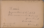 Koerner, Bertha Marie, Clemens governess. Album.

