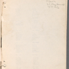 Notebook containing cast lists for The Big Show
