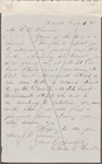 Ricker, Charles P., ALS to HDT. Sep. [6?], 1860. Previously Sep. [9?], 1860.