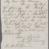 Conway, M[oncure] D[aniel], ALS to HDT. Nov. 26, [1860].