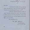 Palmer, W. R., Coast Survey Office, printed form letter HDT. Feb. 24, 1860.