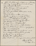 [The Cliffs and Springs]. Holograph copy of the poem.