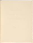 Following the Equator. Typescript with author's emendations and additions. 3 volumes. Vol. 3.