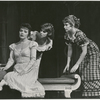 Polly Bergen (as Lizzie Bennet), Phyllis Newman (Jane Bennet) and Lauri Peters (Kitty Bennet) in the stage production First Impressions