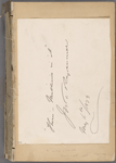 The Gilded Age. Holograph page.