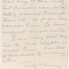 Stedman, [Edmund C.], ALS to. Jan. 15, 1885.