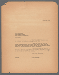 Replies by R. H. Burnside to congratulatory telegrams related to Here and There