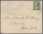 Billings, Mrs. David, ALS to, from Olivia Langdon Clemens and SLC, [Aug. 24, 1888].